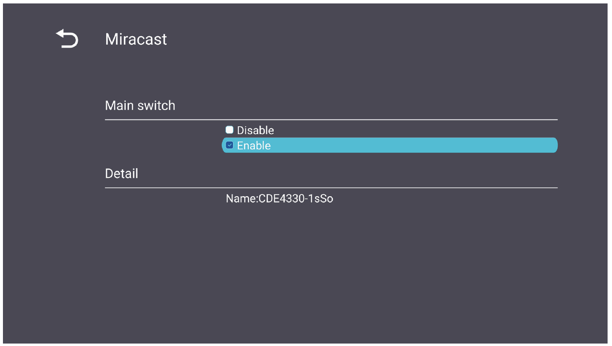 CDE30 General Settings Miracast.png