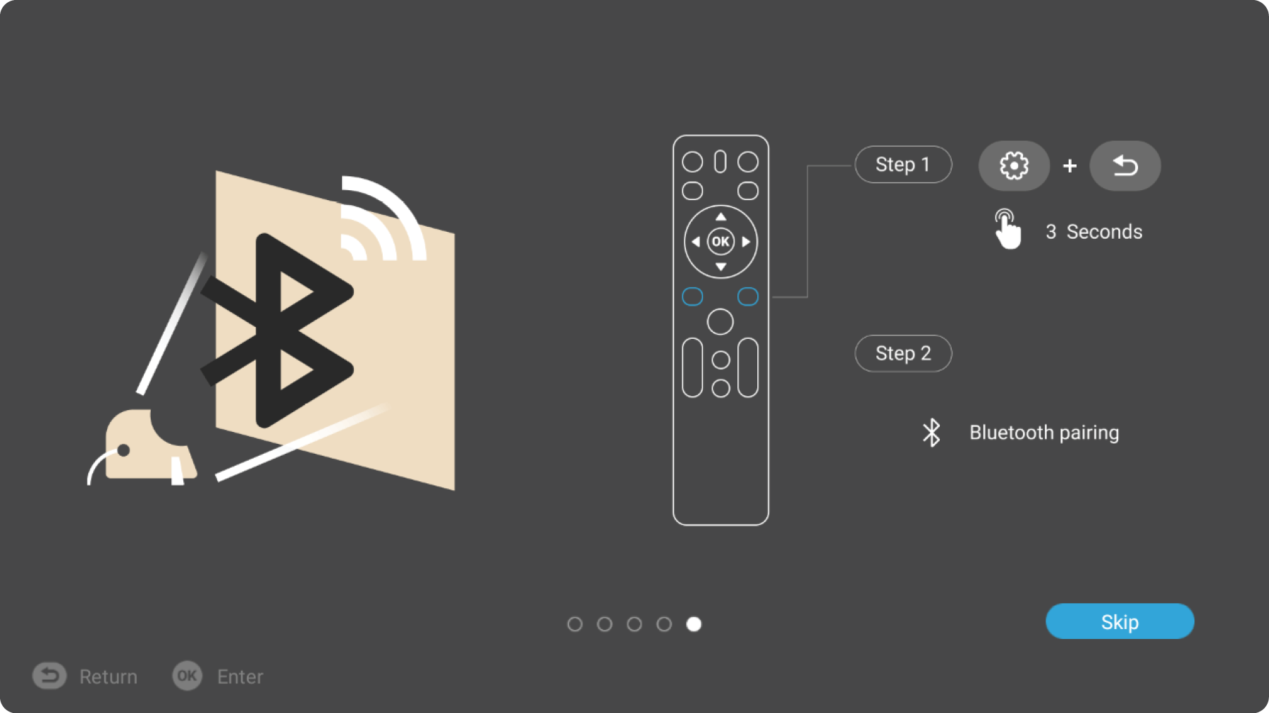 Using Bluetooth to remote paire a device