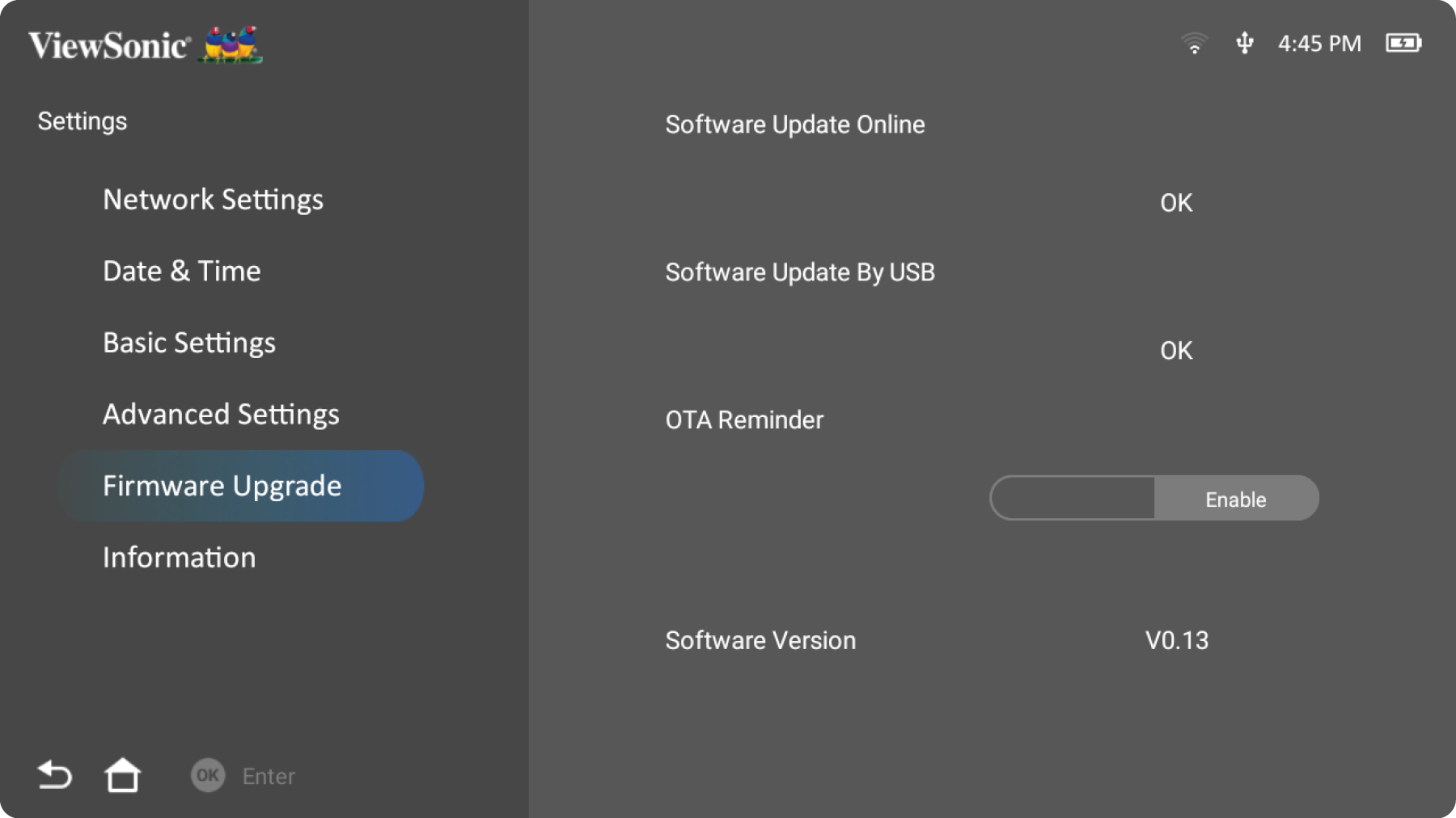 M1X's Firmware Upgrade Online UI