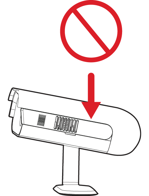 Warning of heavy press on the I/O section