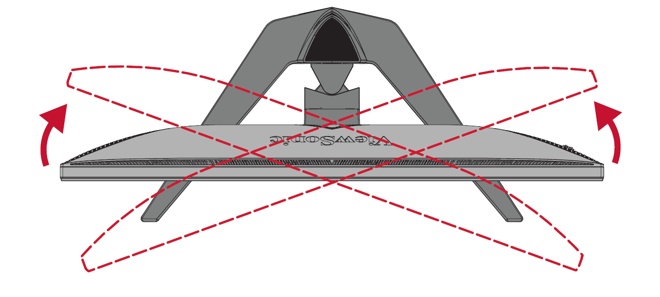 the monitor's Swivel