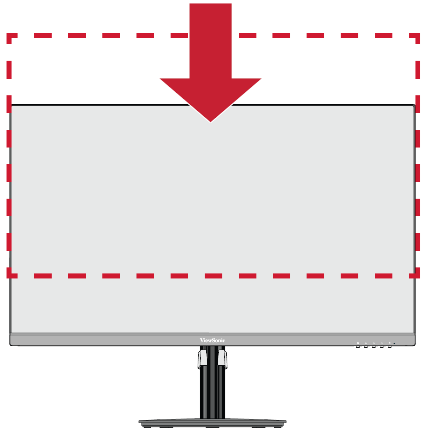 Adjust the height of the monitor