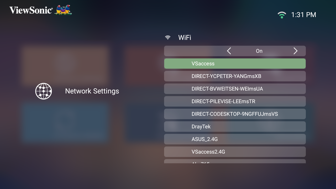 Step 3 - Select Network