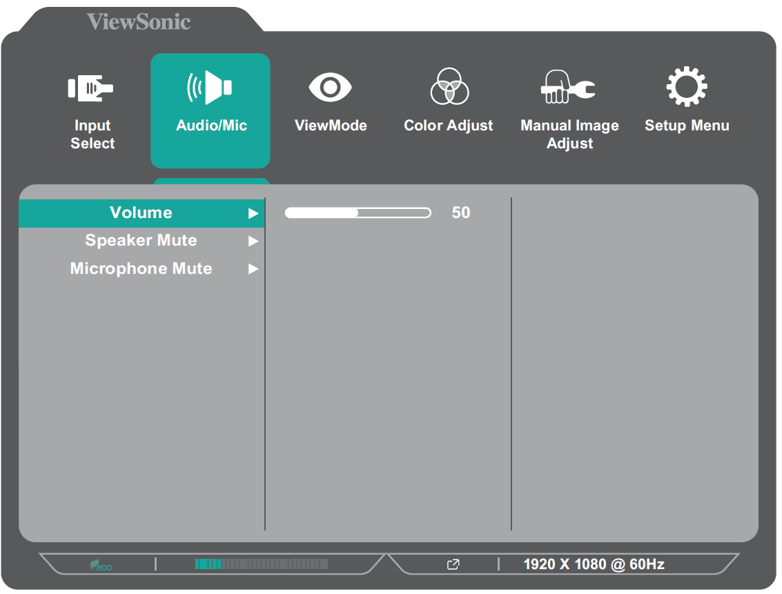 VG2440V On Screen Display Menu ViewSonic Monitor VG2440V On Screen Display Menu ViewSonic Monitor