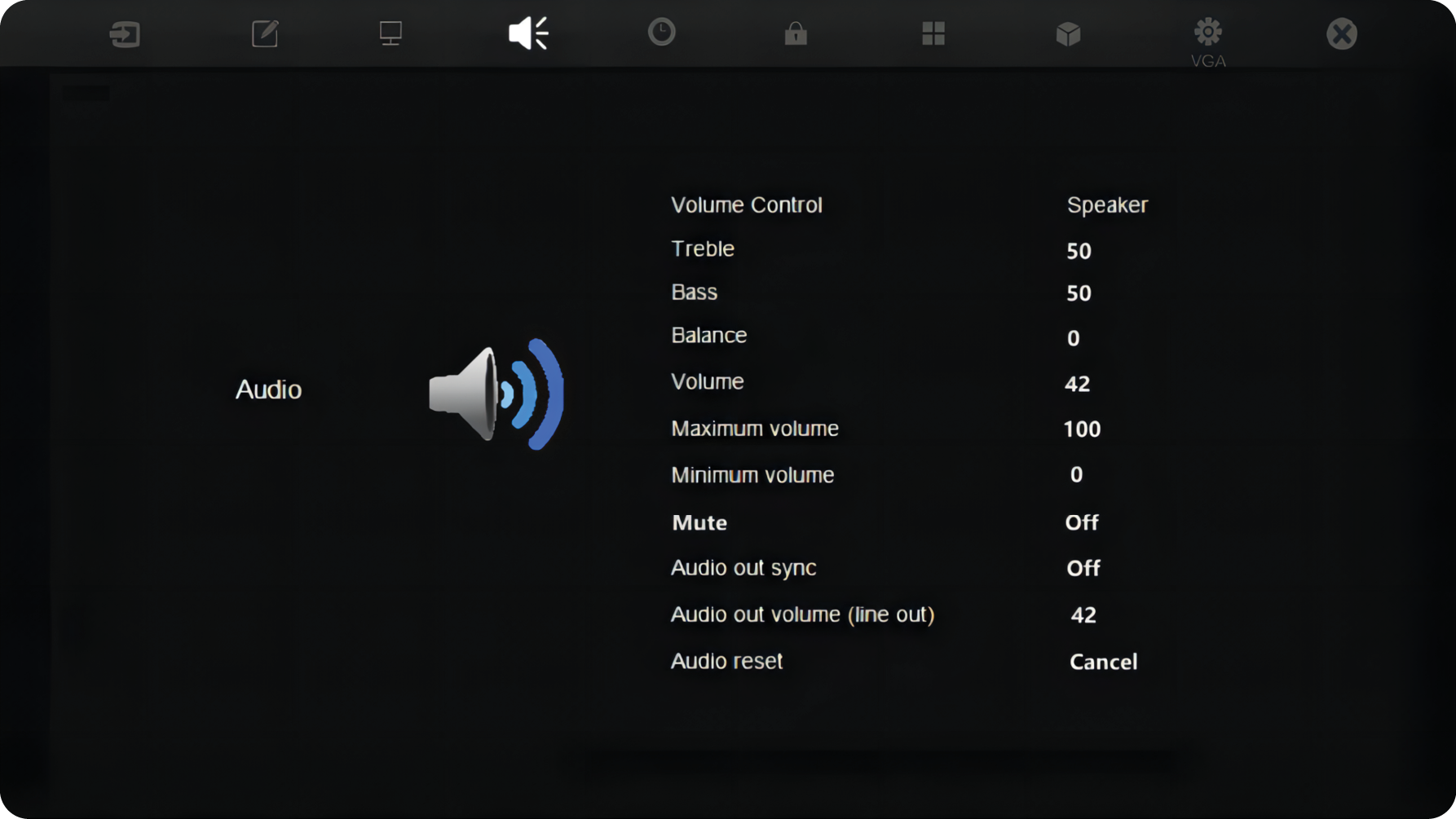 IFPG1's Audio OSD Menu Items