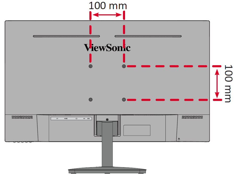 VESA mounting hole location