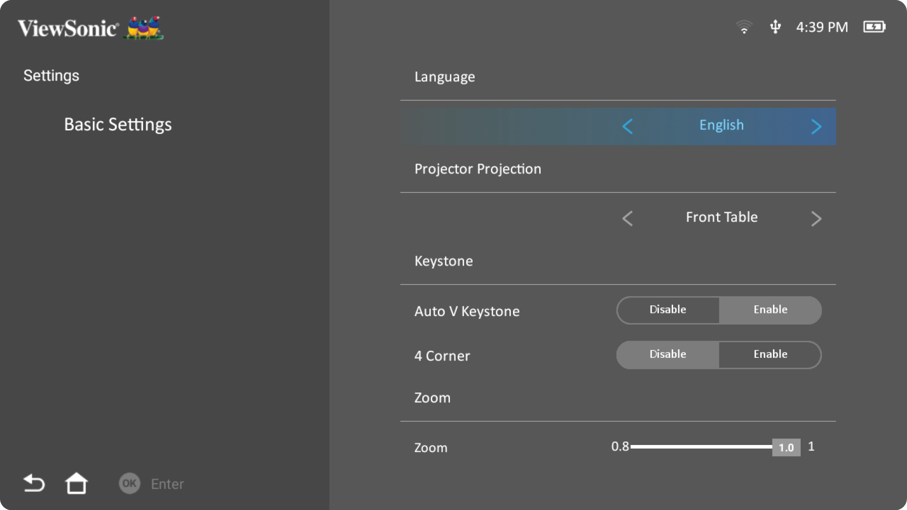 M1X's Basic Settings UI