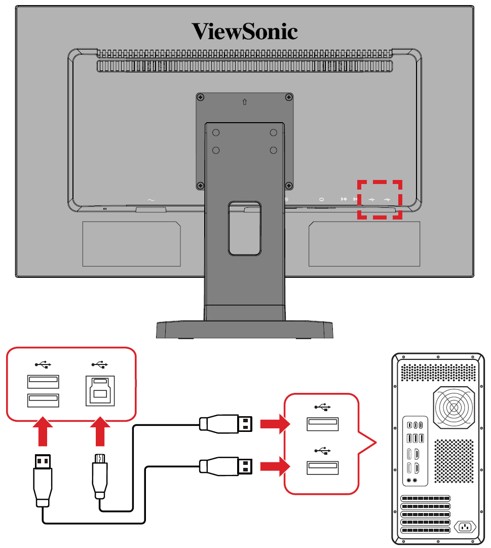 Connecting to USB