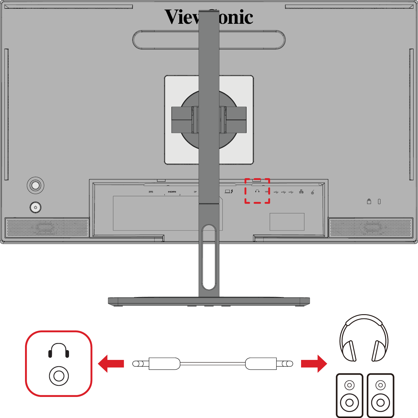 Connect VP2776T-4K to your pc via the USB downstream ports