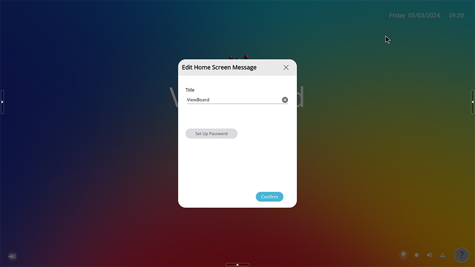 Welcome Message_setting