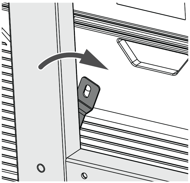 Installing the left Cabinet Bracket