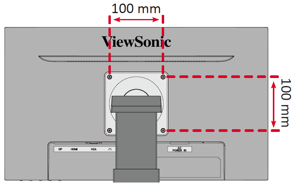 VESA mounting holes