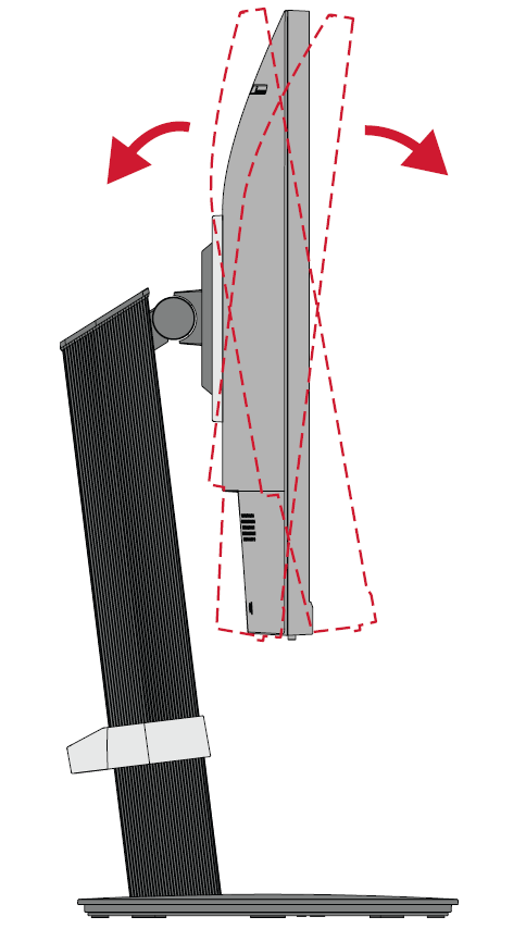 Adjust the tilt of the monitor