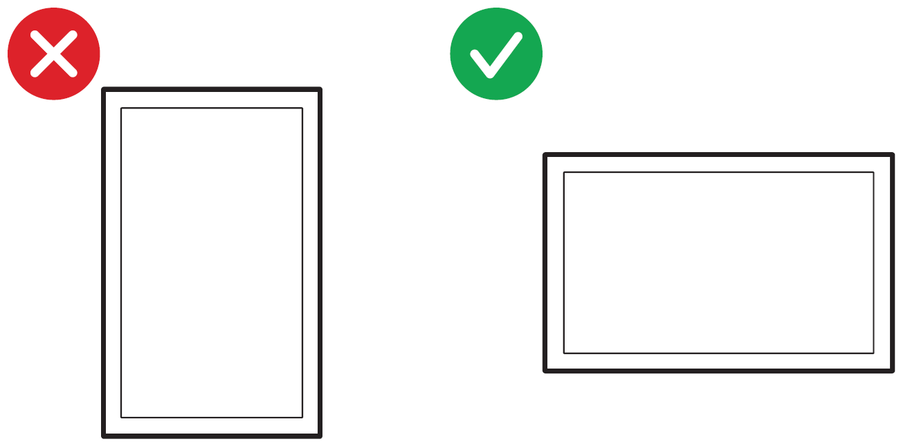 Screen Orientation Safety Notice