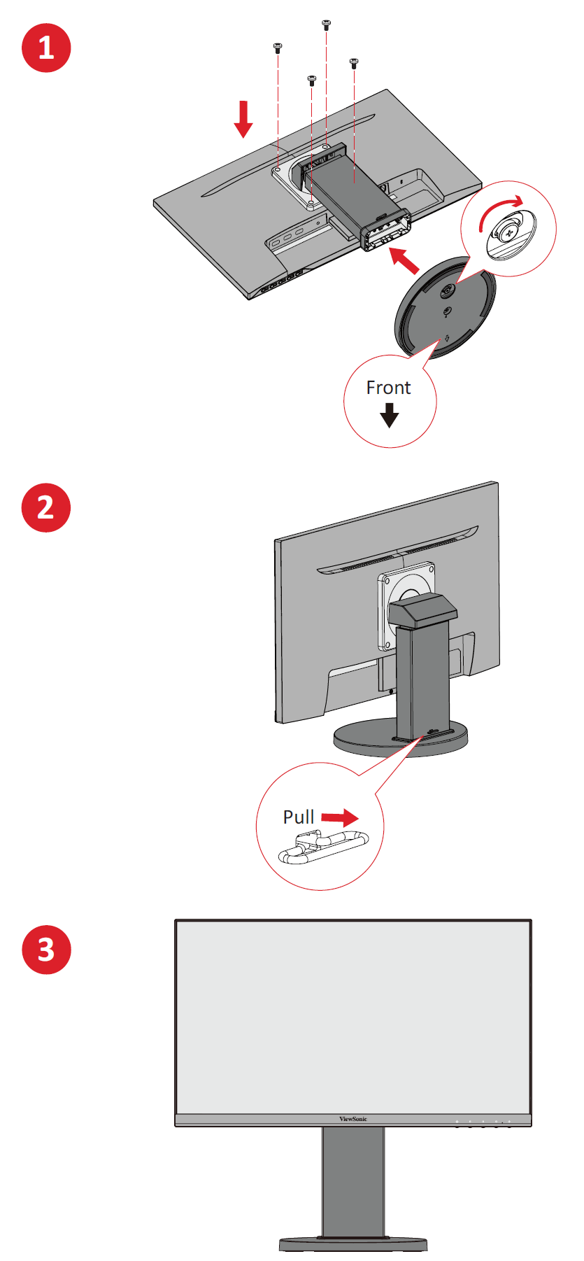 Stand installation process