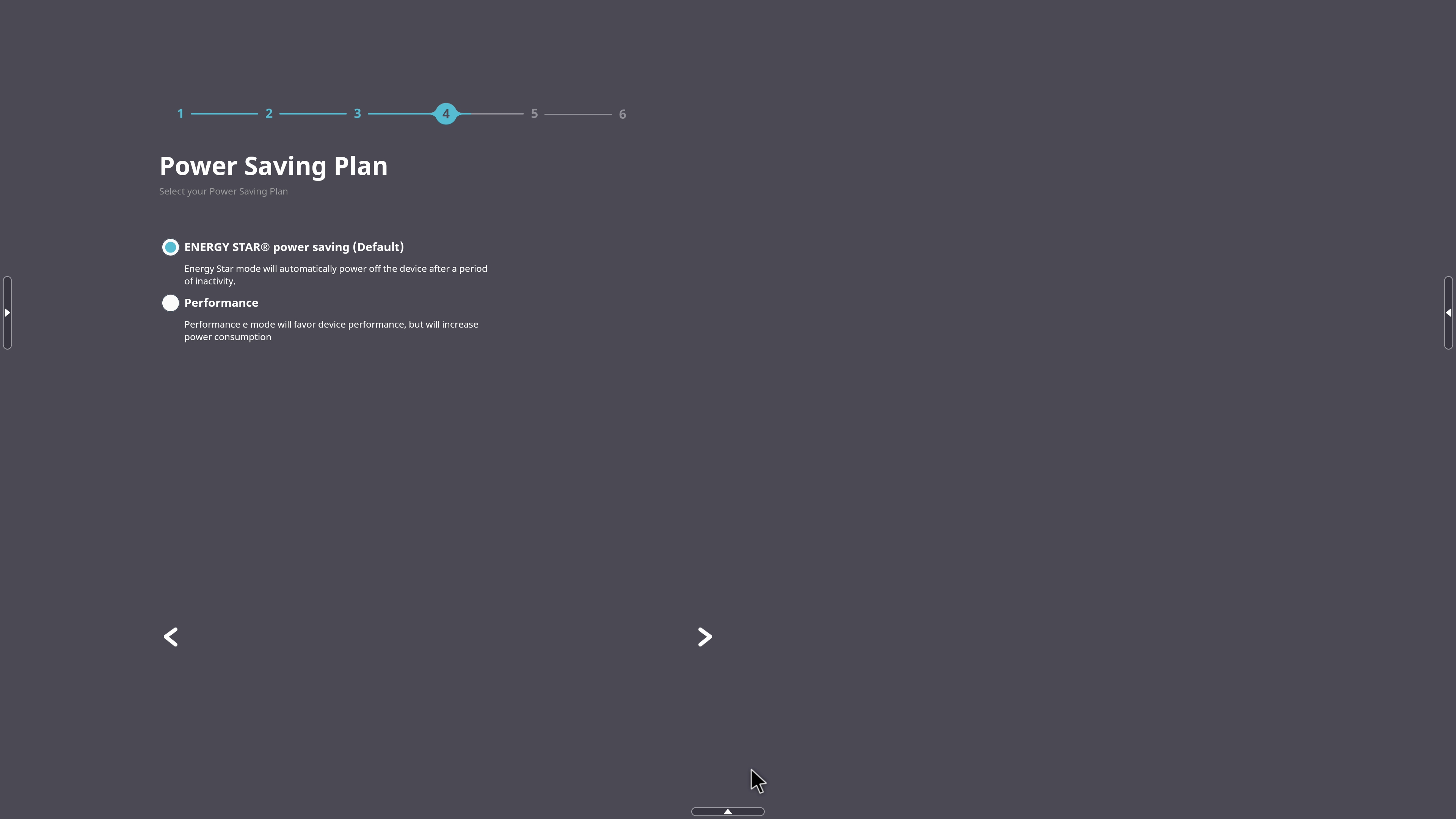 Display's Power Saving setting