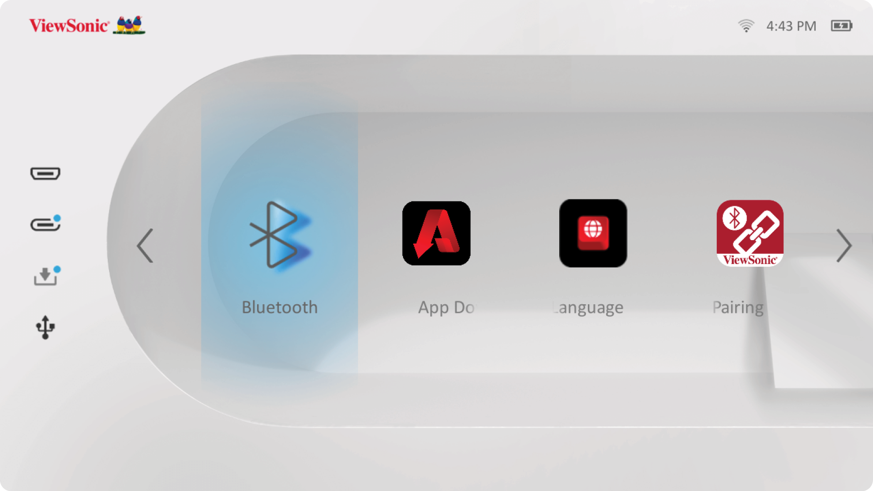 M1X's Bluetooth UI