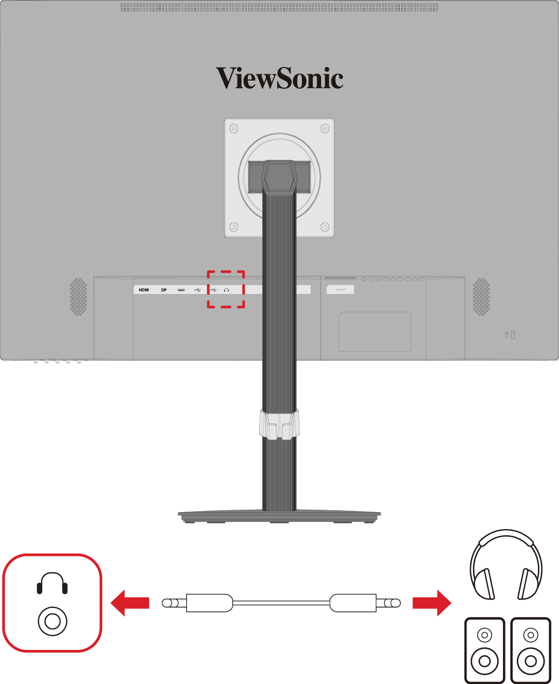 the location of the audio jack