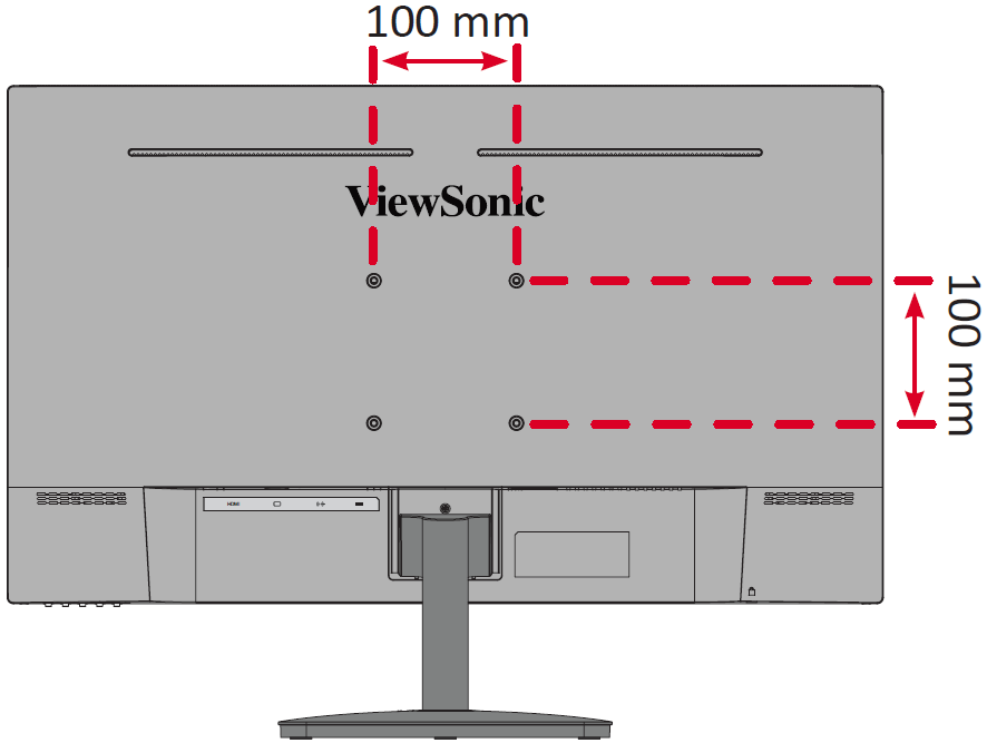 VESA mounting hole location