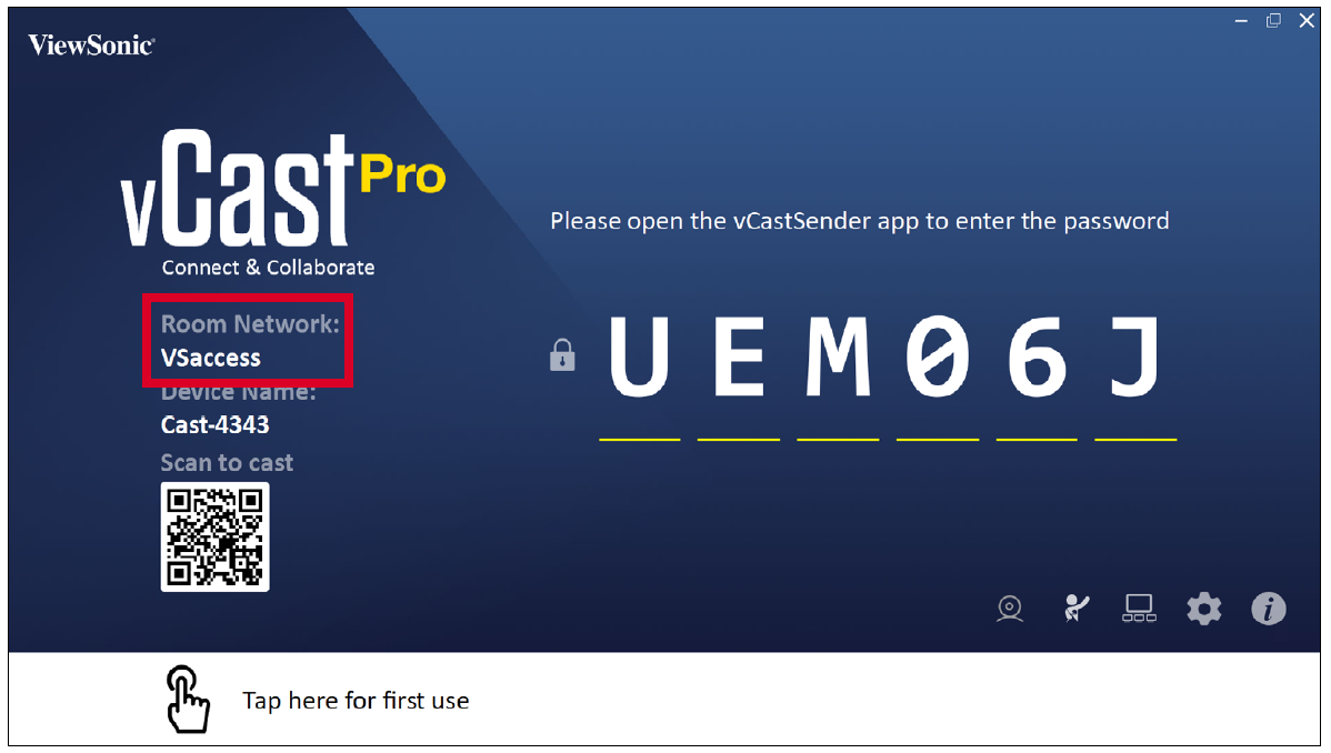 Launching vCast Pro