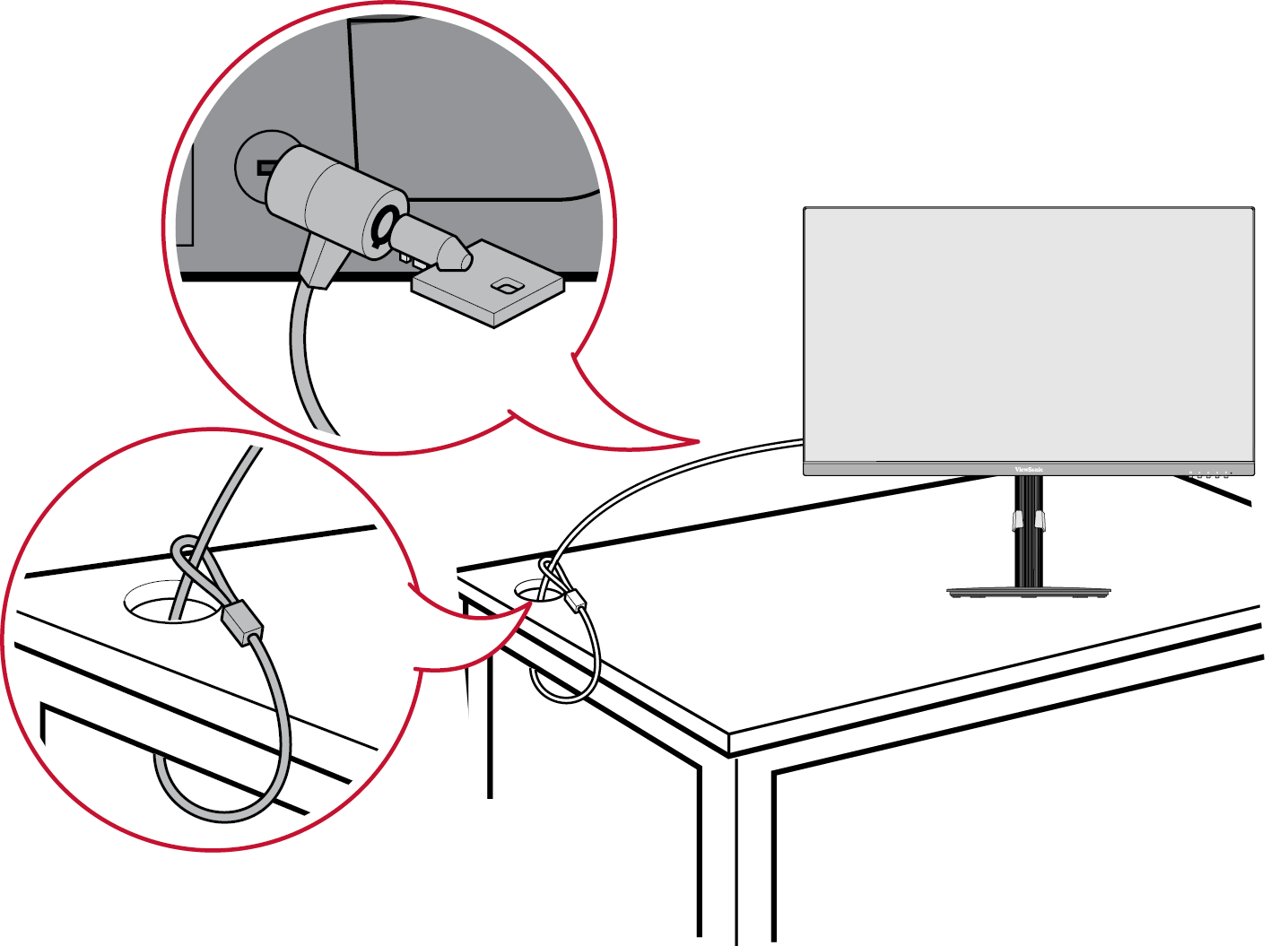 the mounting slots