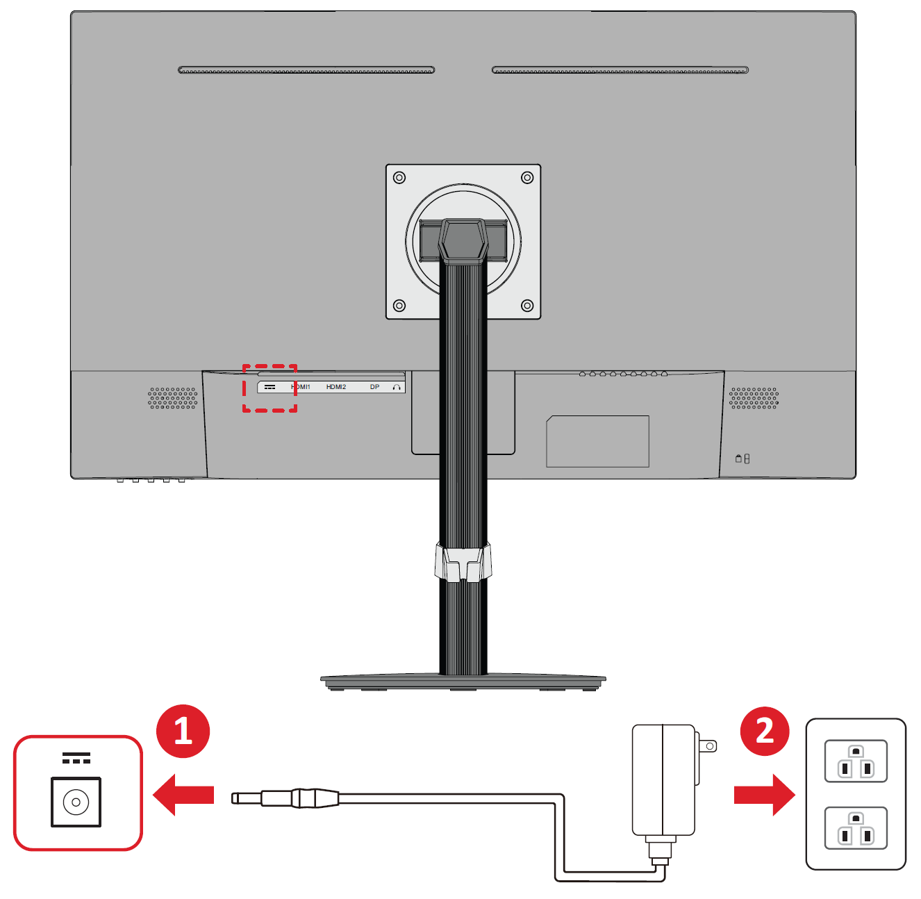 the location of the AC IN jack