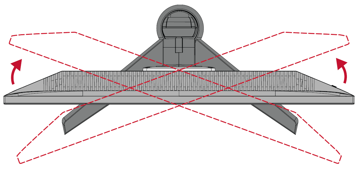 Swiveling the VX2528J screen