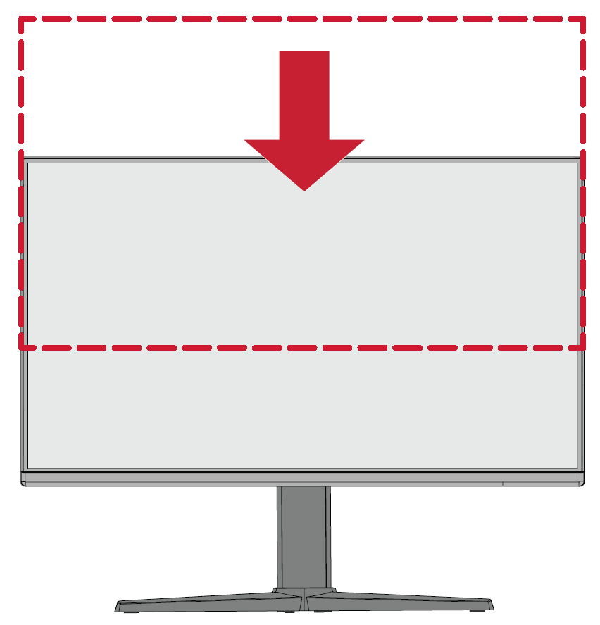 Adjusting the VX2528J's height