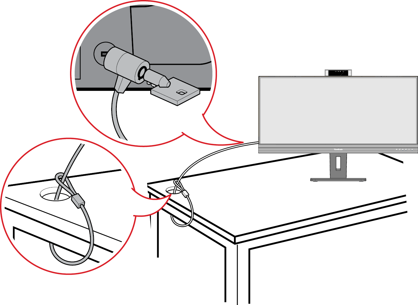 the mounting slots