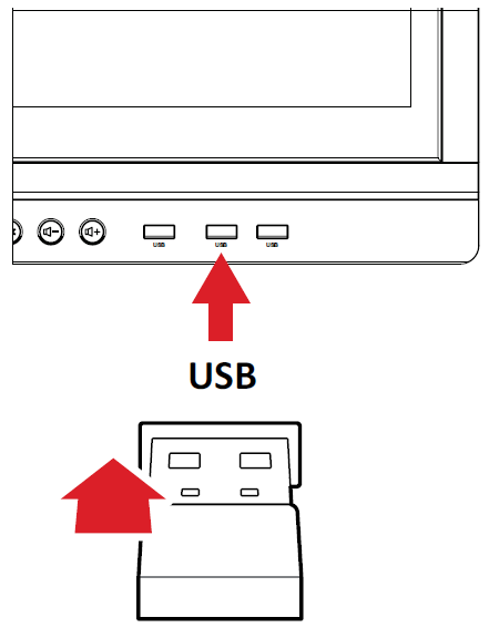 Plug in the USB Receiver