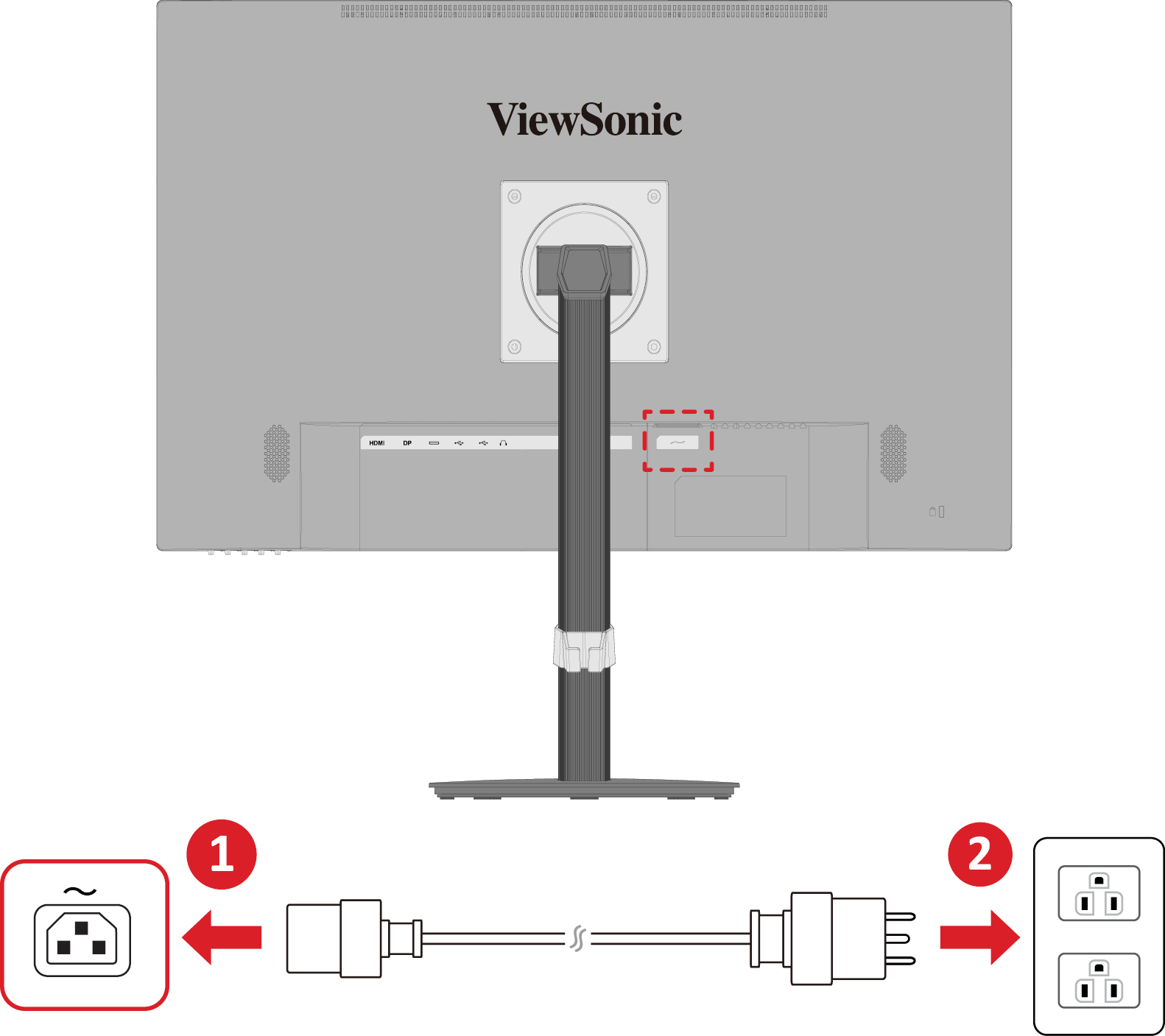 the location of the AC IN jack