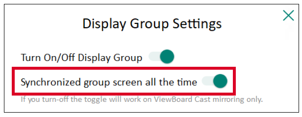 vCast Display Group