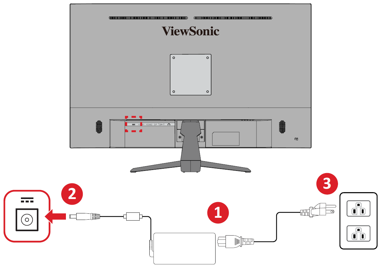 ViewSonic VX3267U-4K 4K UHD Monitor IPS de 32 pulgadas con USB C de 65 W,  soporte de contenido HDR10, biseles ultrafinos, cuidado de los ojos,  entrada