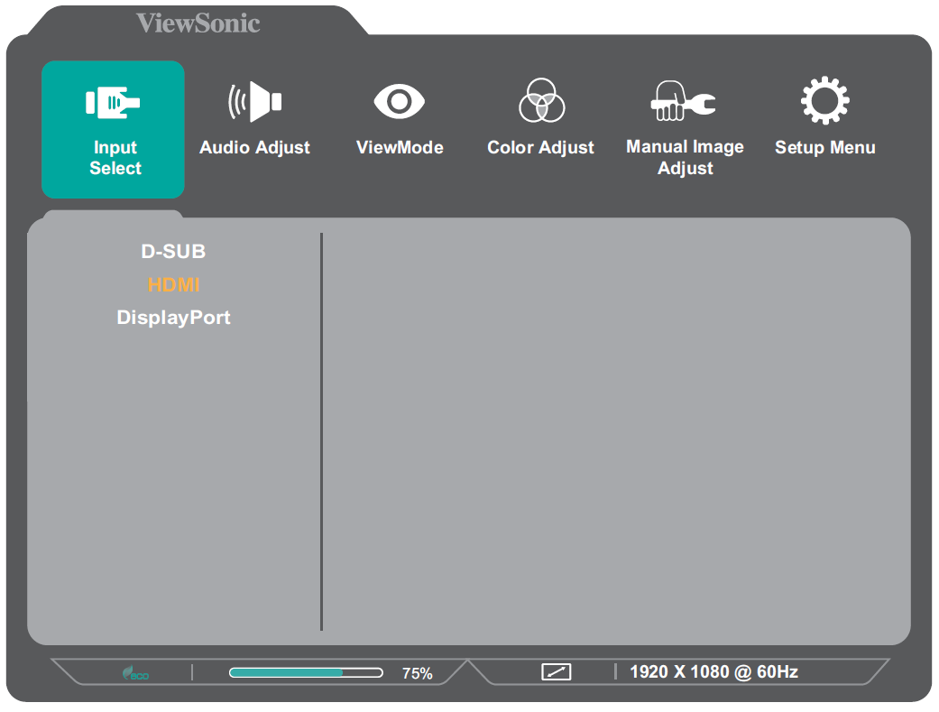 On-Screen Display (OSD) Menu