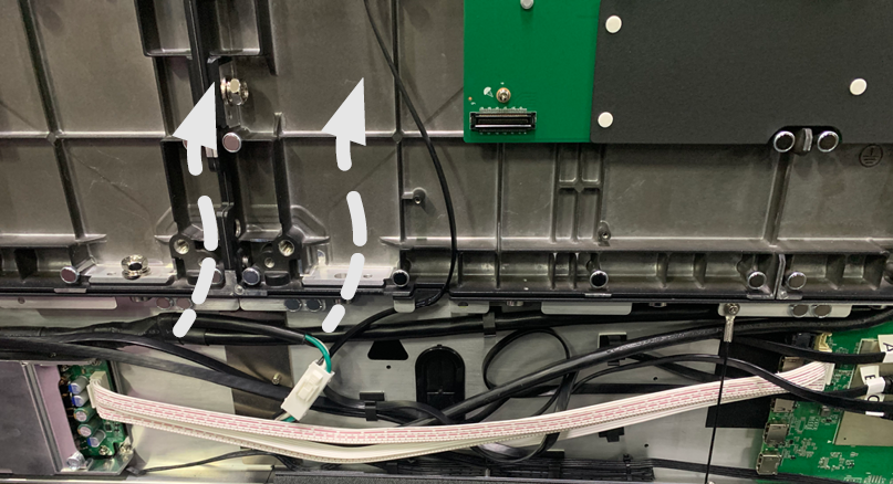 Routing the Network and Power Cables