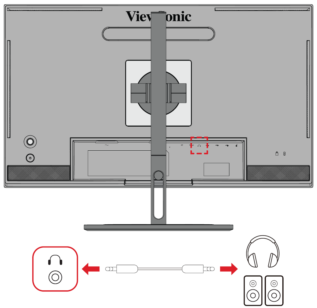 音声に接続する