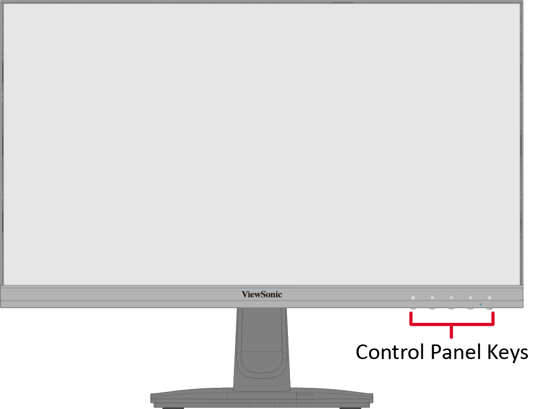 Front View of the VA2414 monitor