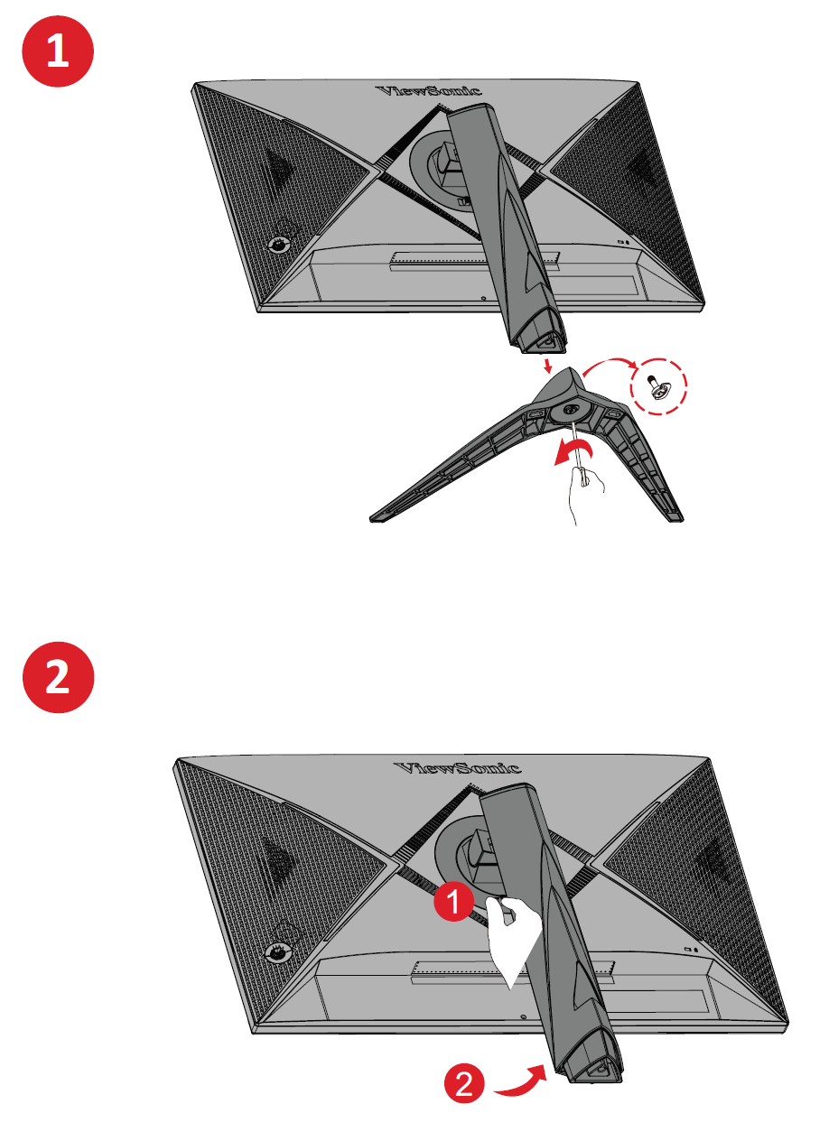 Monitor's stand removal