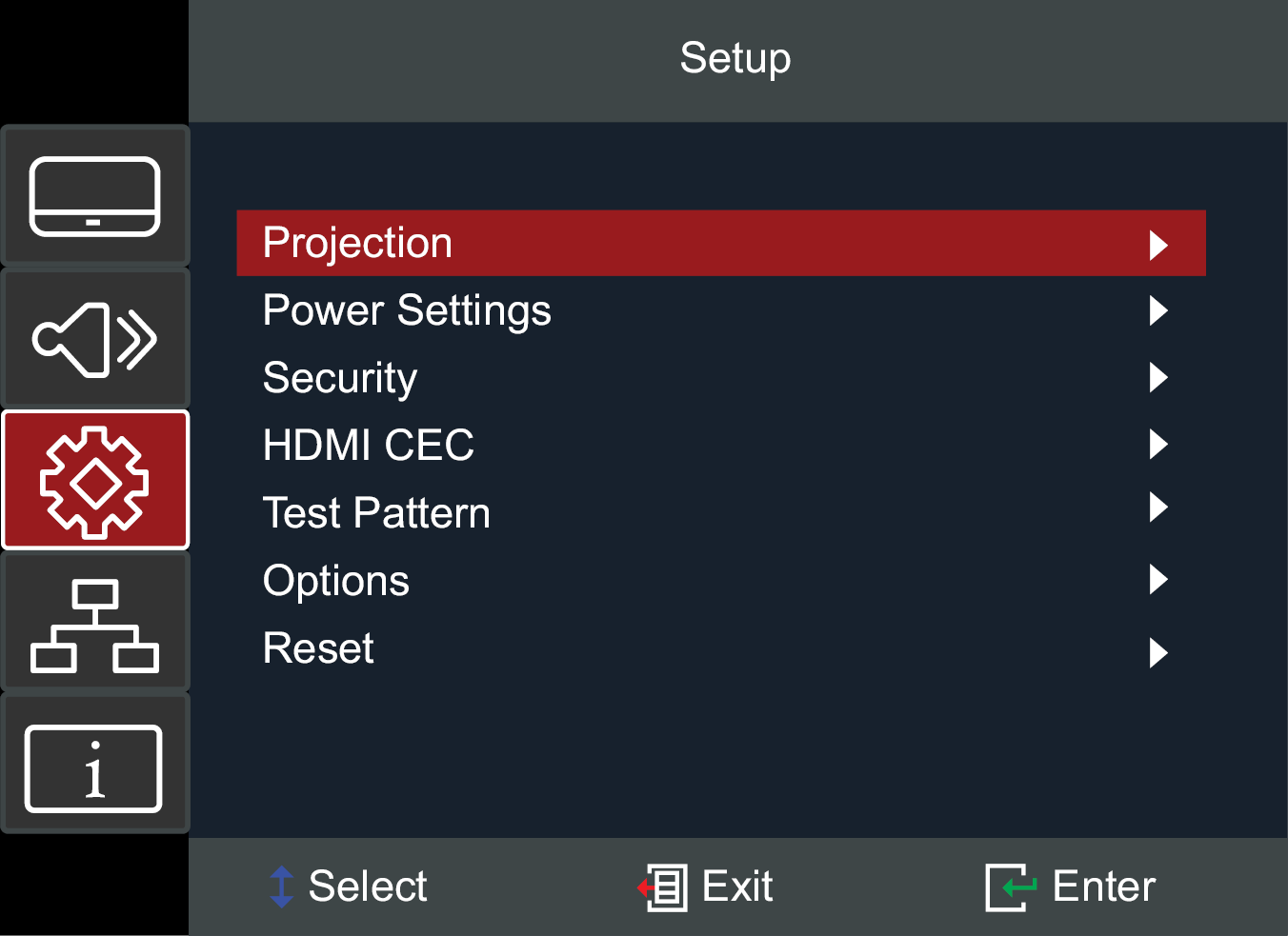 Setup OSD menu