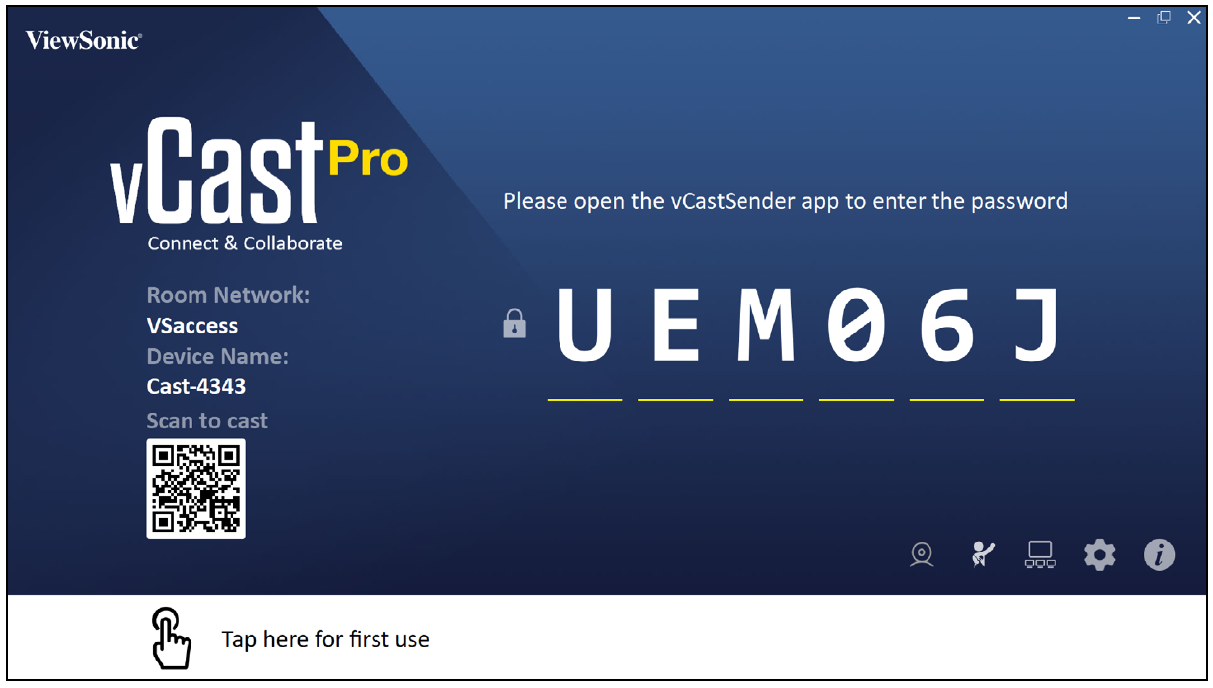 Launching vCast Pro