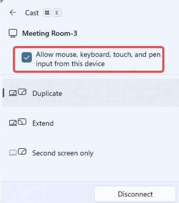 the checkbox to enable the touch feedback feature