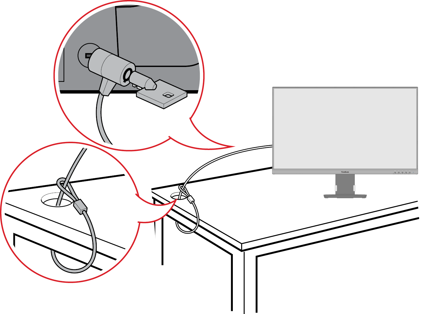 the mounting slots