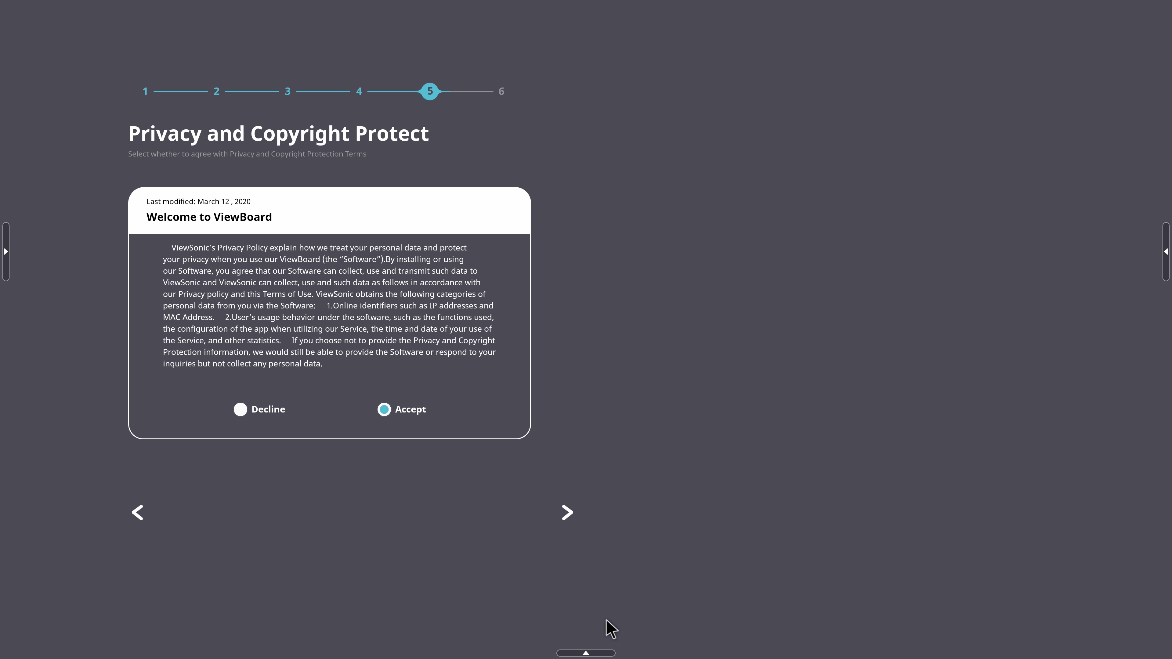 Privacy and Copyright Protection terms