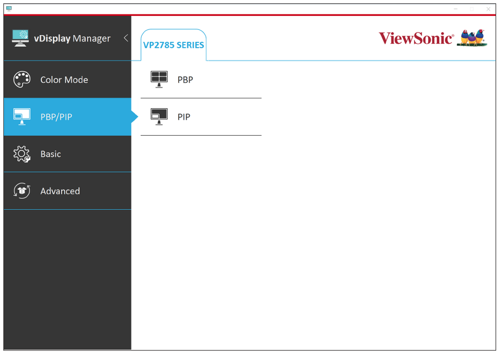 vDisplayManager - ViewSonic Monitor Software