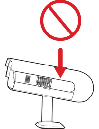 Warning of heavy press on the I/O section