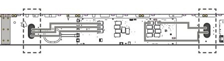 Threading the Network Cables to the rear of the Cabinets