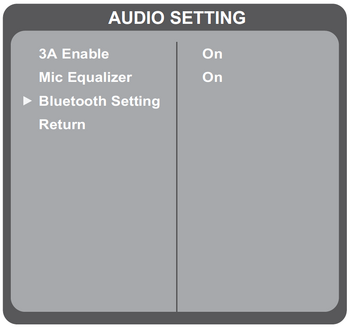 Display the OSD Menu