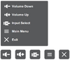 Menu options from the Main Settings menu