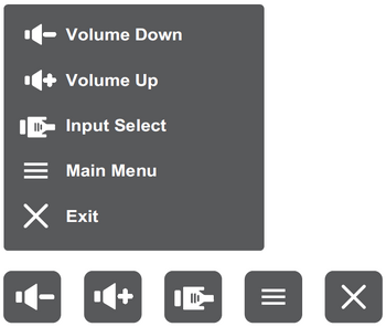 the Main Settings quick menu