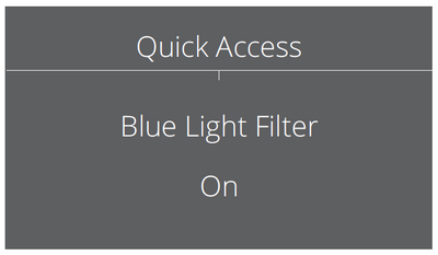 Quick Access Menu